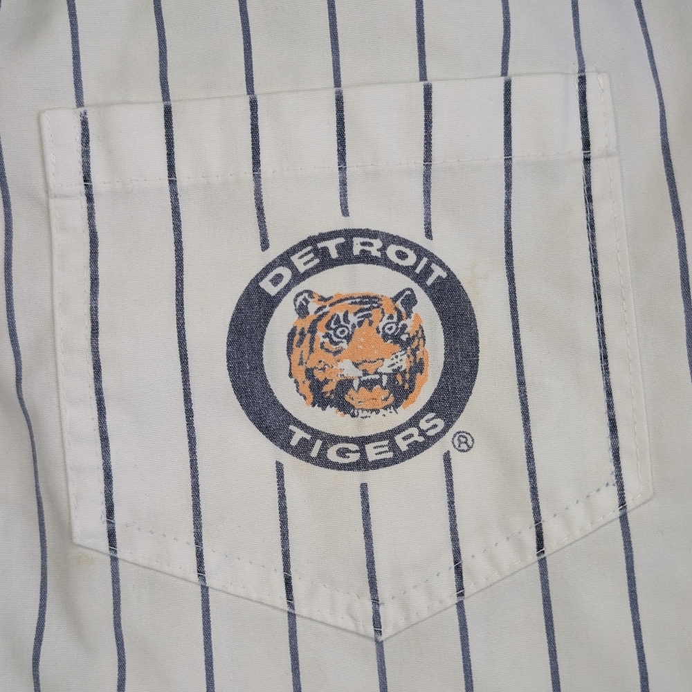 Vintage Detroit Tigers Shorts Men's XL MLB Baseball Pinstripe Retro Athletic